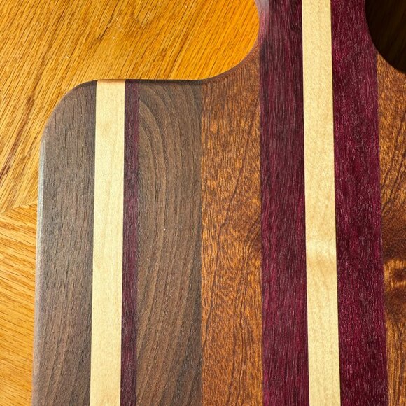 Cutting Board Maple / Walnut / Sepele / Purple Heart Hardwoods - Picture 6 of 6